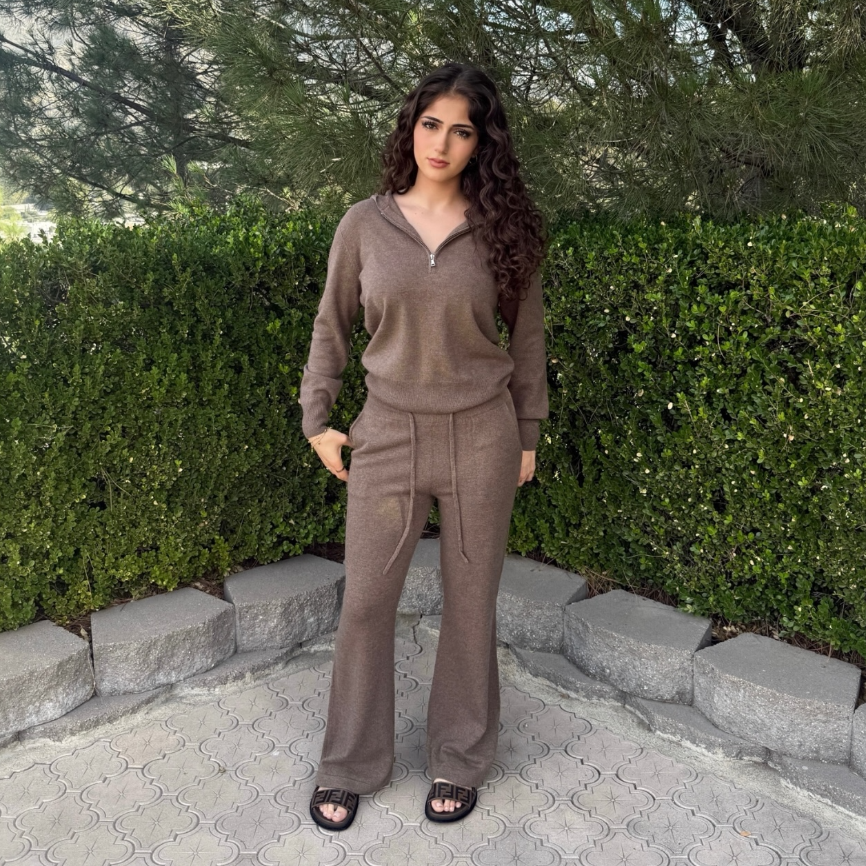 Zip Up Hoodie Set