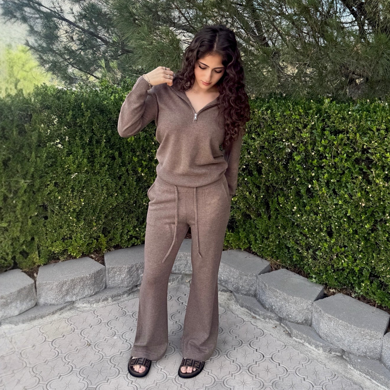 Zip Up Hoodie Set