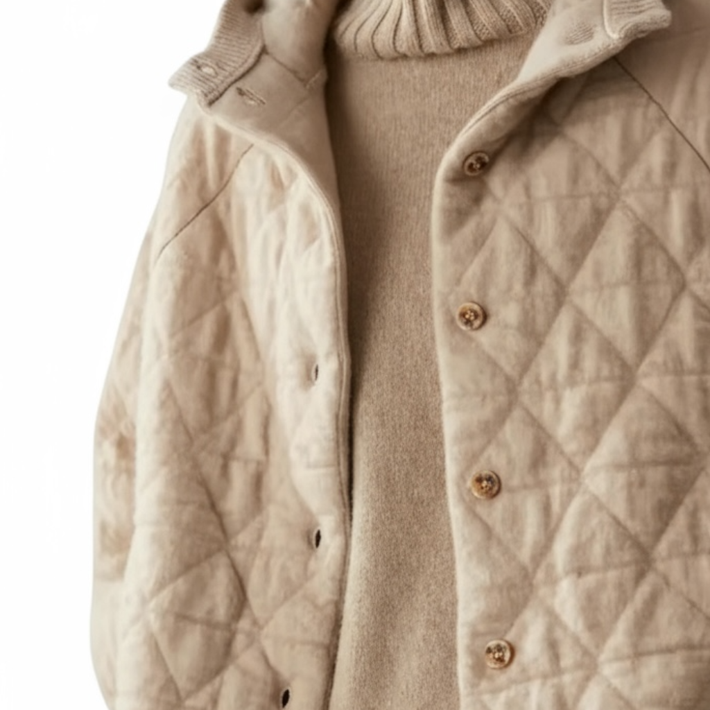 Quilted Cashmere Jacket