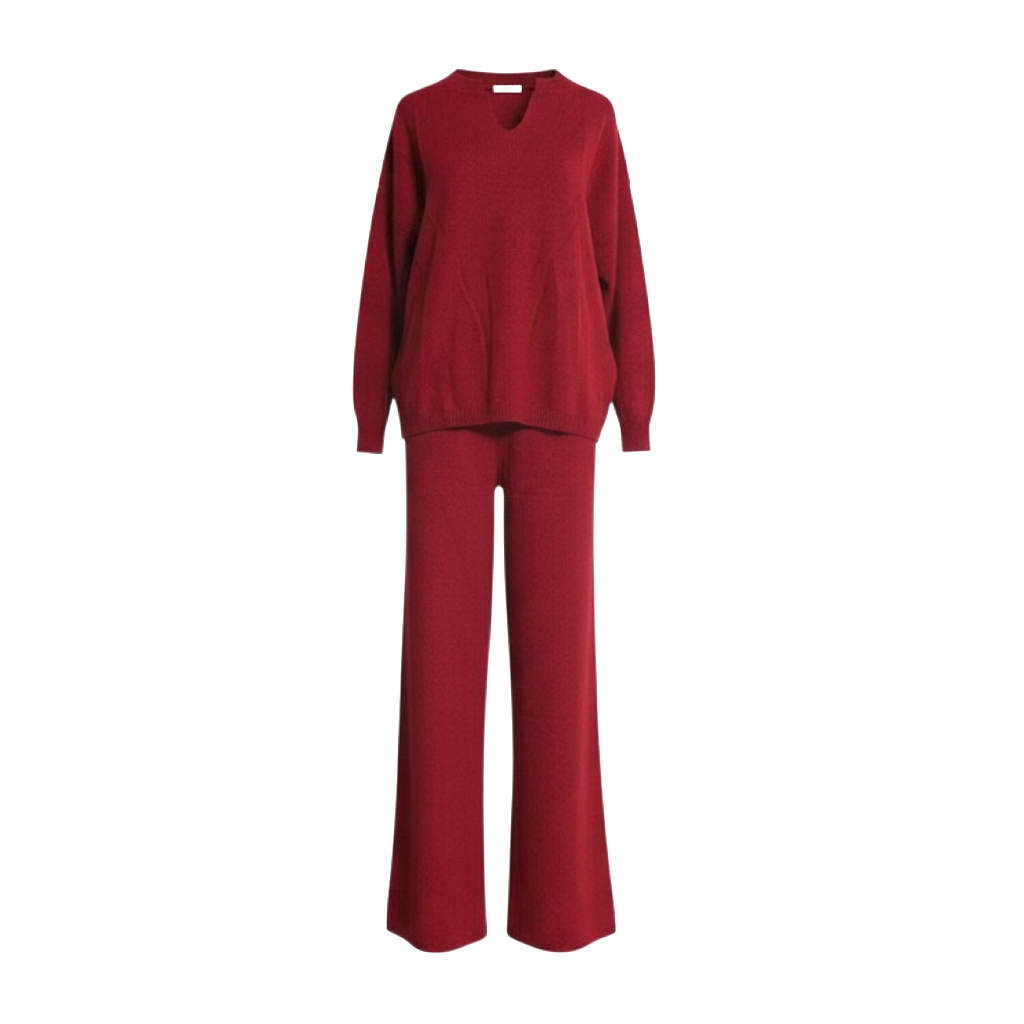 Burgundy Cashmere Set