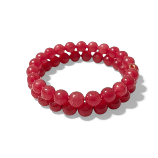 Ruby Jade Bracelet