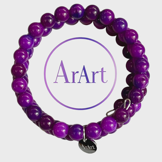 Purple Jade Bracelet