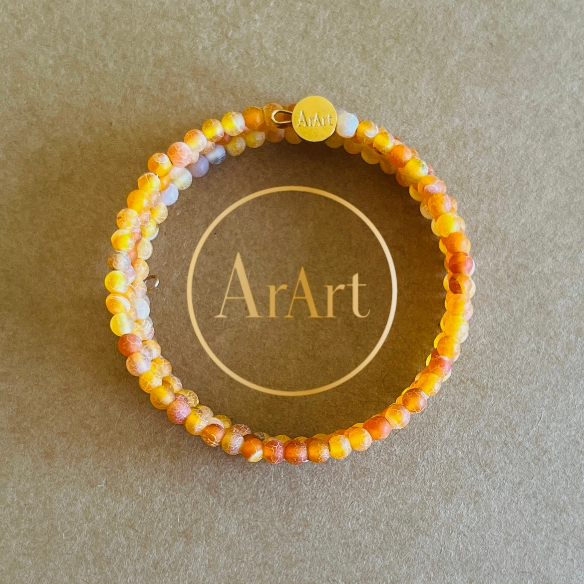 Orange Agate Bracelet