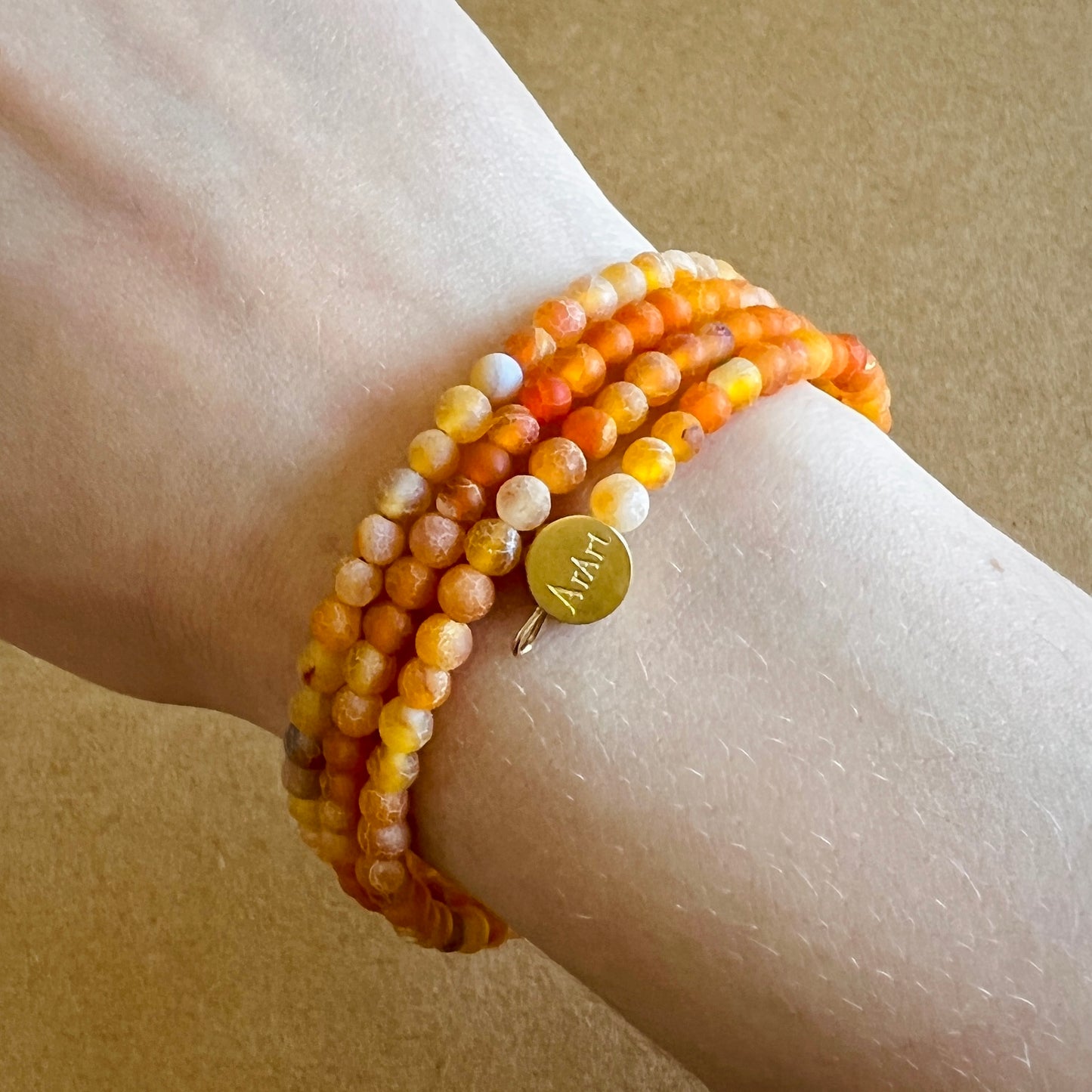 Orange Agate Bracelet